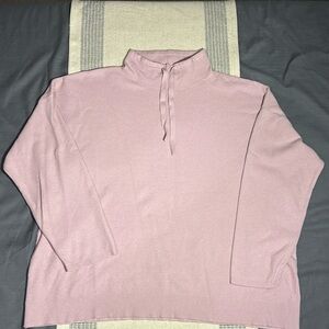 Ava & Viv | Women’s Pink Mock Drawstring Turtleneck | Size 2X